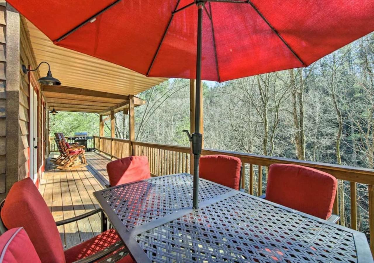 Amazing Creek View Cabin W/ Hot Tub, Firepit & Pool Table 埃利杰 外观 照片