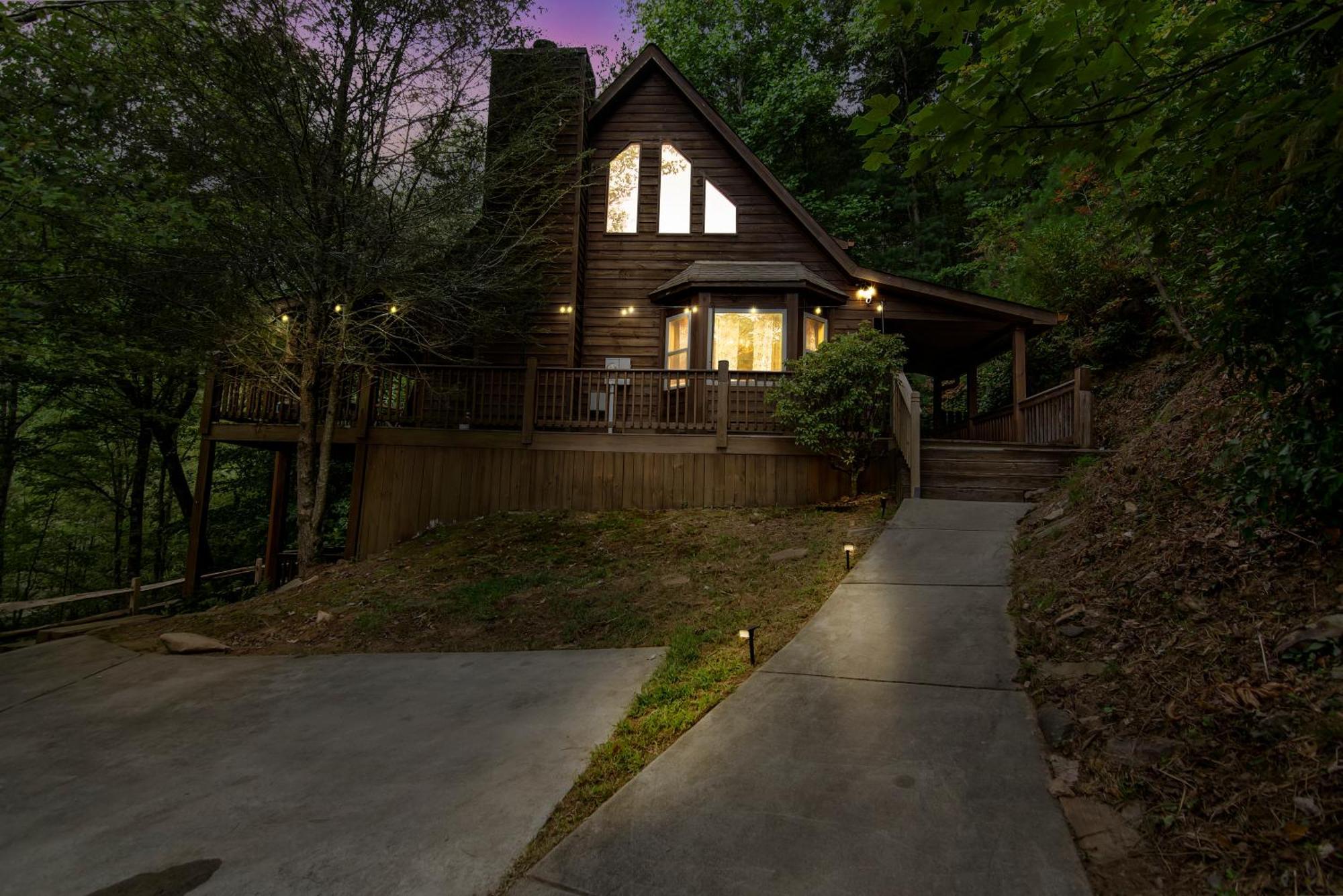 Amazing Creek View Cabin W/ Hot Tub, Firepit & Pool Table 埃利杰 外观 照片