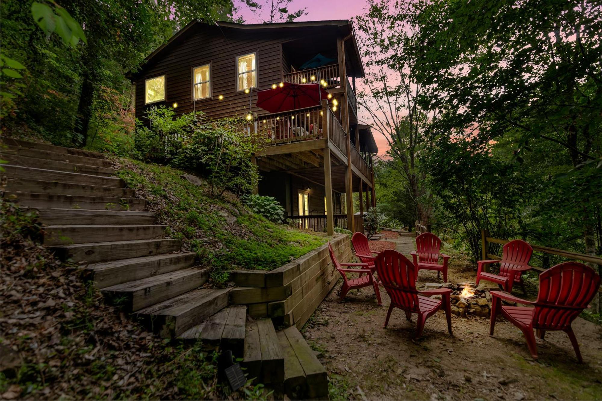 Amazing Creek View Cabin W/ Hot Tub, Firepit & Pool Table 埃利杰 外观 照片